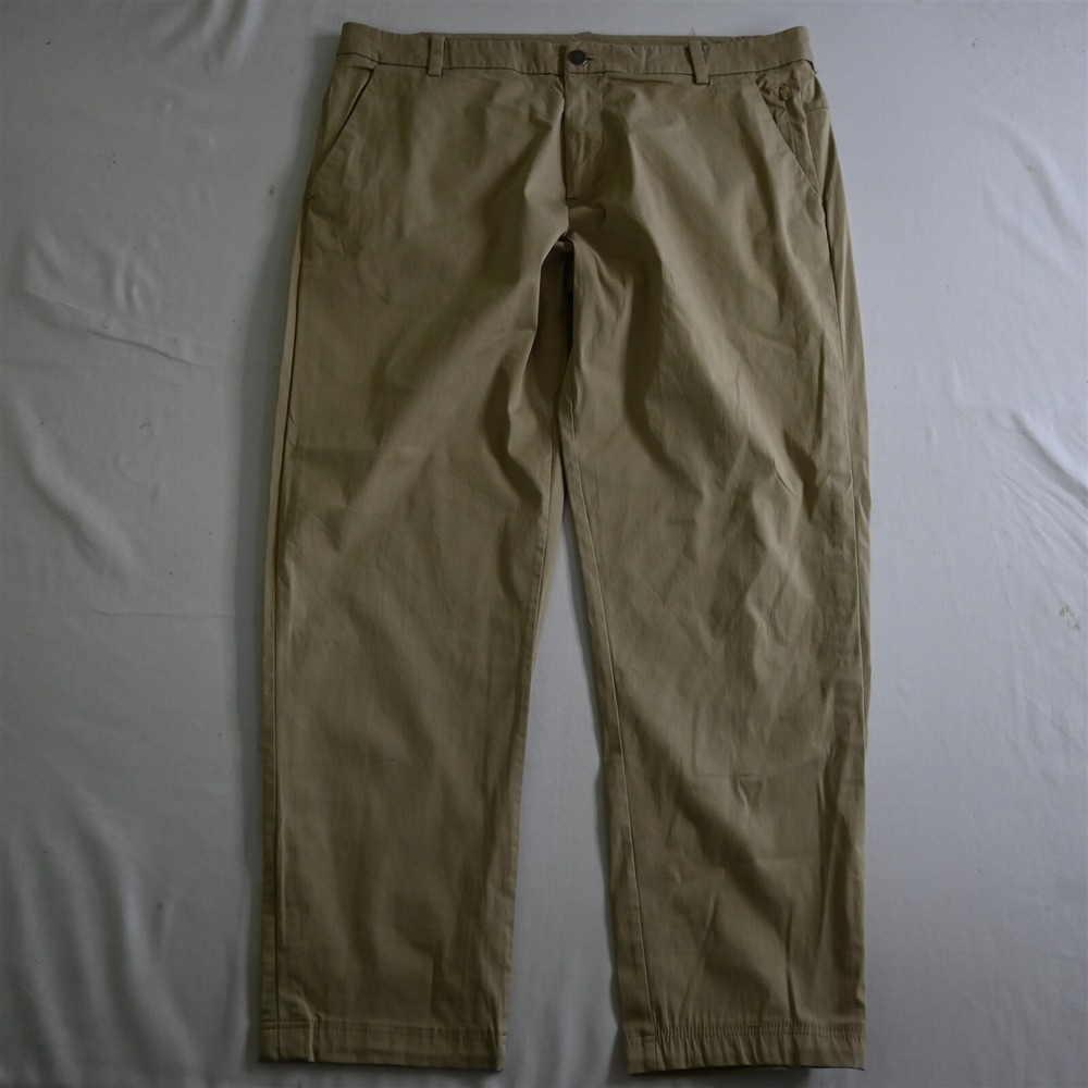 Lululemon 36x28 Khaki M5440S Commission Classic Warpstream ABC Men Dress Pants‎